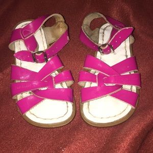 SaltWater Sandal Hot Pink Girls Size 11 Used Condition